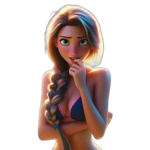 face, dress, fantasy art, cartoon transparent PNG cut-out
