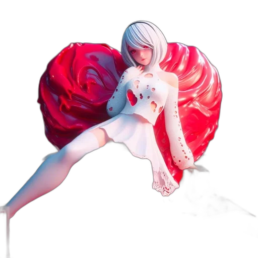 dress, flower, umbrella, robot transparent PNG cut-out