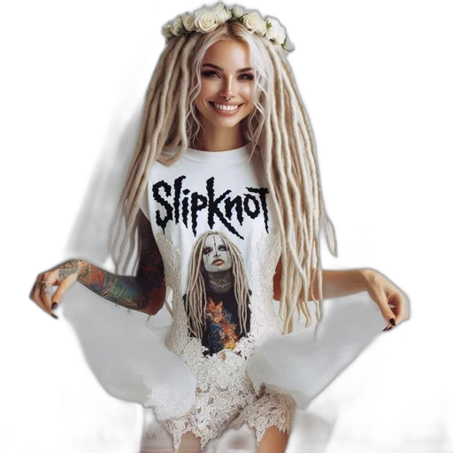 dress, mask, hair, concept art transparent PNG cut-out