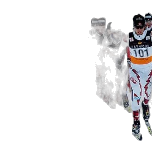 concept art, group, skiers, race transparent PNG cut-out