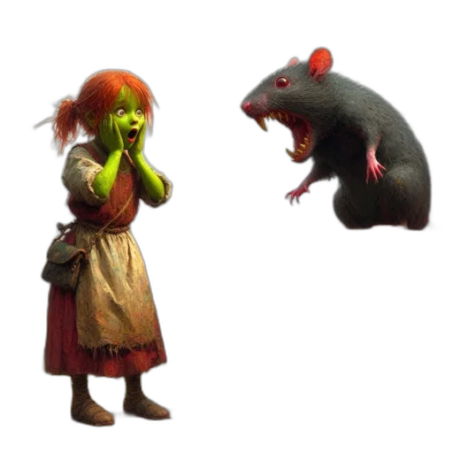 creature, animal, concept art, 3d render transparent PNG cut-out