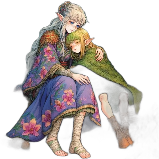 watercolor, concept art, fantasy art, pixel art transparent PNG cut-out