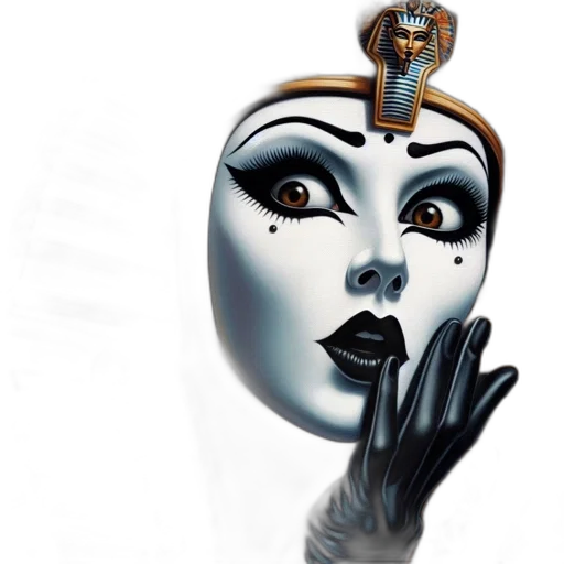 mask, jewelry, face, crown transparent PNG cut-out