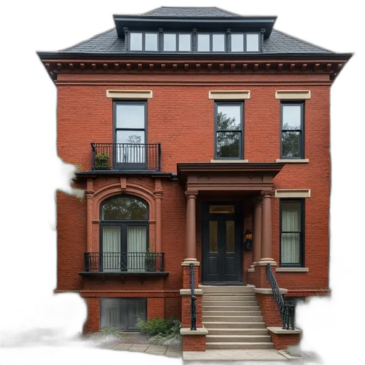 building, furniture, face, photorealistic transparent PNG cut-out
