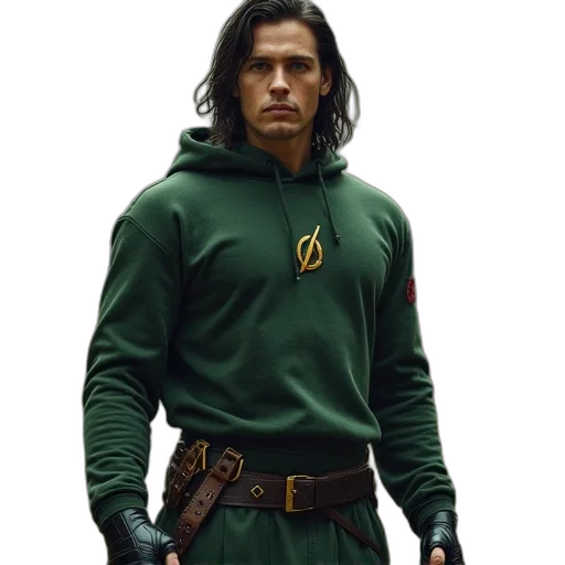 jacket, staff, sword, weapon transparent PNG cut-out