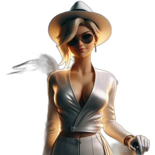 staff, dress, hat, jacket transparent PNG cut-out