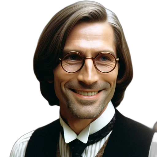hair, face, staff, jacket transparent PNG cut-out