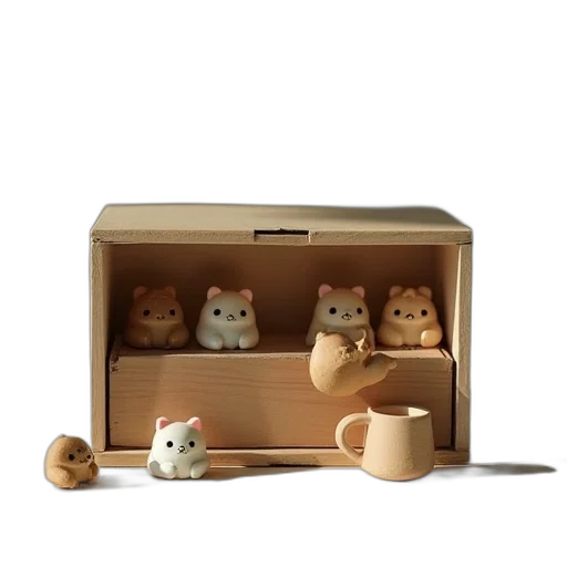 furniture, concept art, 3d render, mini transparent PNG cut-out