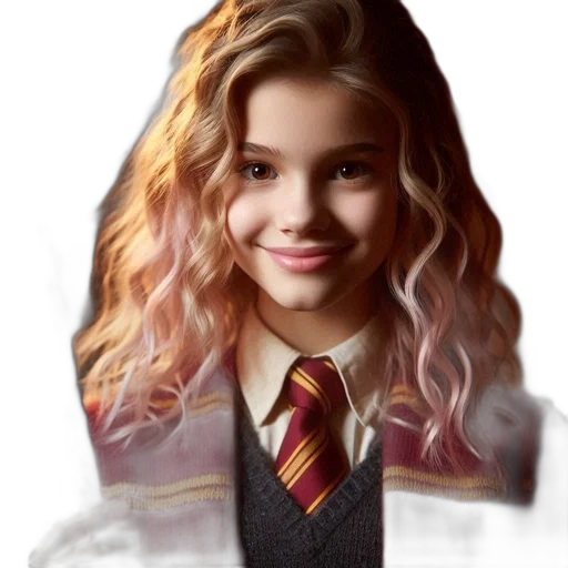 face, hair, crown, jacket transparent PNG cut-out