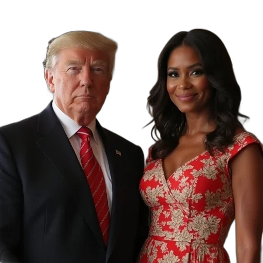 president, donald, wife, michelle transparent PNG cut-out