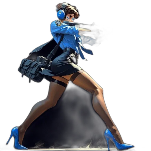 dress, shoes, concept art, 3d render transparent PNG cut-out