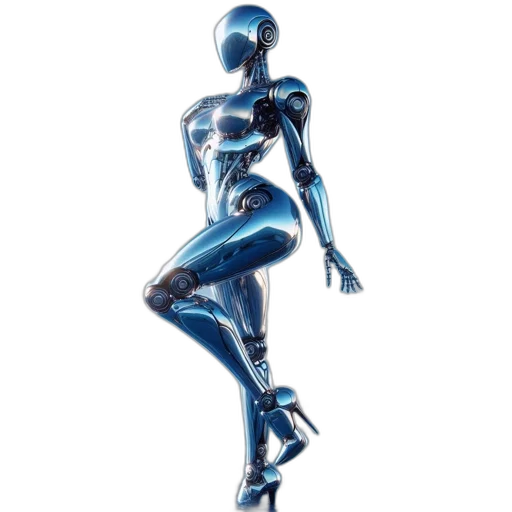 robot, jewelry, staff, dress transparent PNG cut-out