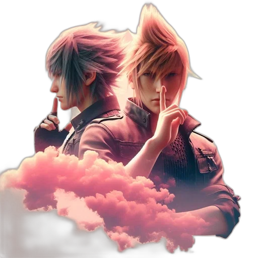 concept art, fantasy art, pixel art, vaporwave transparent PNG cut-out