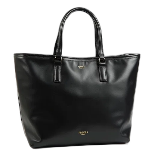 black, leather, handbag, shiny transparent PNG cut-out
