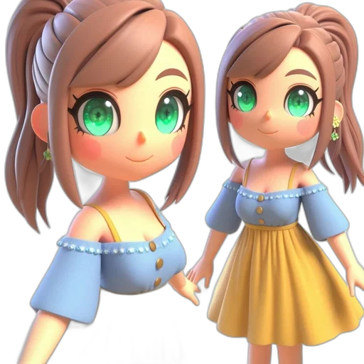 dress, 3d render, concept art, photorealistic transparent PNG cut-out