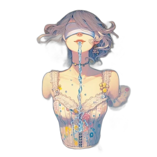 dress, mask, face, jewelry transparent PNG cut-out