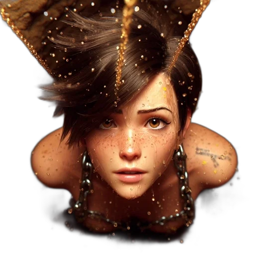 face, hair, crown, jewelry transparent PNG cut-out