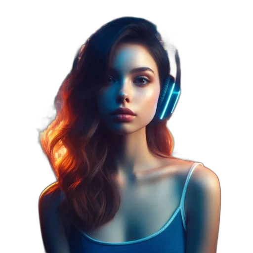 face, hair, dress, jewelry transparent PNG cut-out