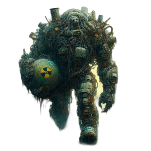 robot, creature, animal, staff transparent PNG cut-out