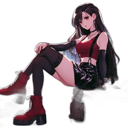 dress, shoes, weapon, pixel art transparent PNG cut-out