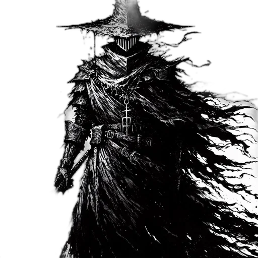 mask, hat, staff, creature transparent PNG cut-out