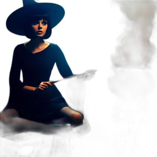 dress, hat, concept art, photorealistic transparent PNG cut-out