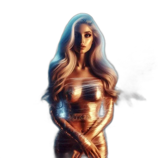 dress, hair, robot, jewelry transparent PNG cut-out