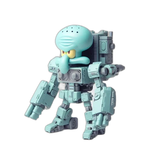 robot, weapon, 3d render, concept art transparent PNG cut-out