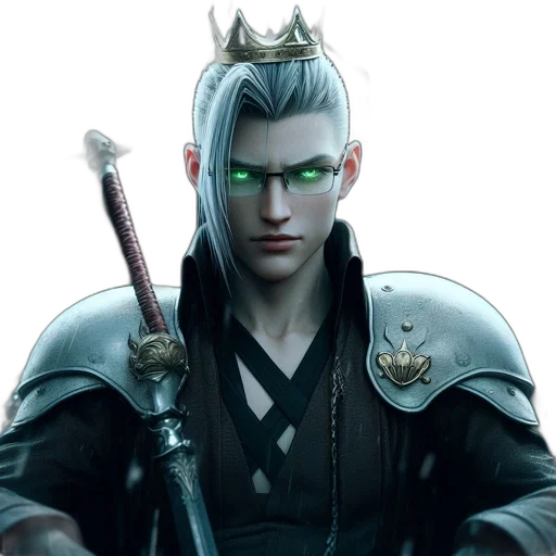 staff, crown, sword, dragon transparent PNG cut-out