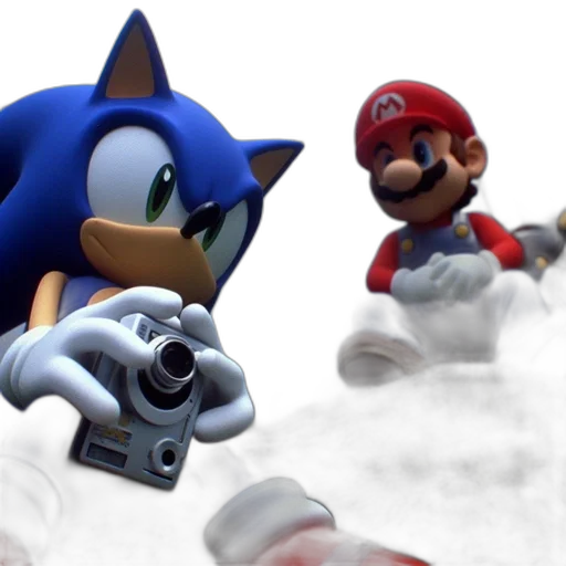 3d render, concept art, sonic, hedgehog transparent PNG cut-out