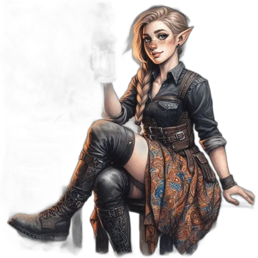 staff, dress, fantasy art, concept art transparent PNG cut-out
