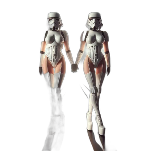 dress, robot, weapon, concept art transparent PNG cut-out