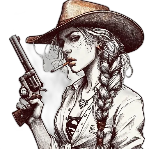weapon, hat, staff, comic book art transparent PNG cut-out