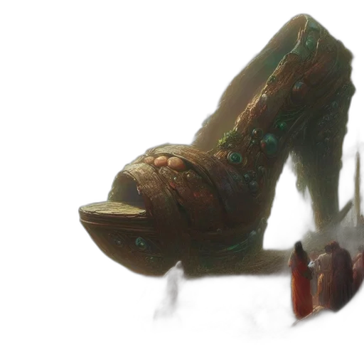shoes, weapon, creature, staff transparent PNG cut-out