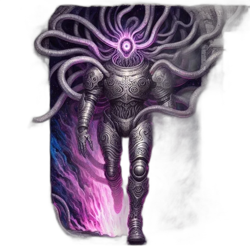 creature, mask, robot, staff transparent PNG cut-out