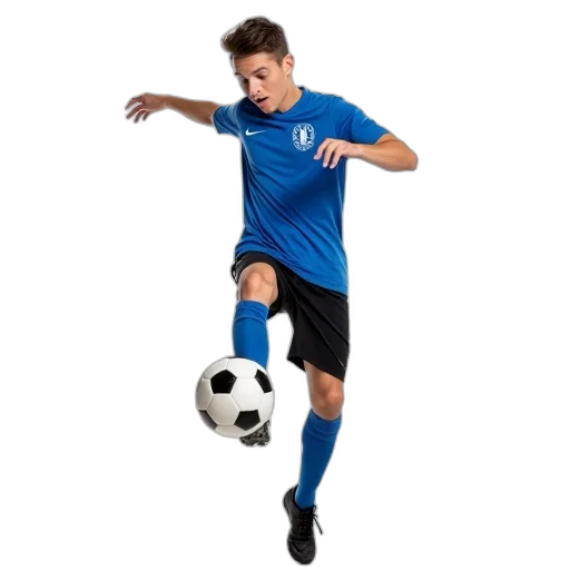 young, man, blue, t-shirt transparent PNG cut-out