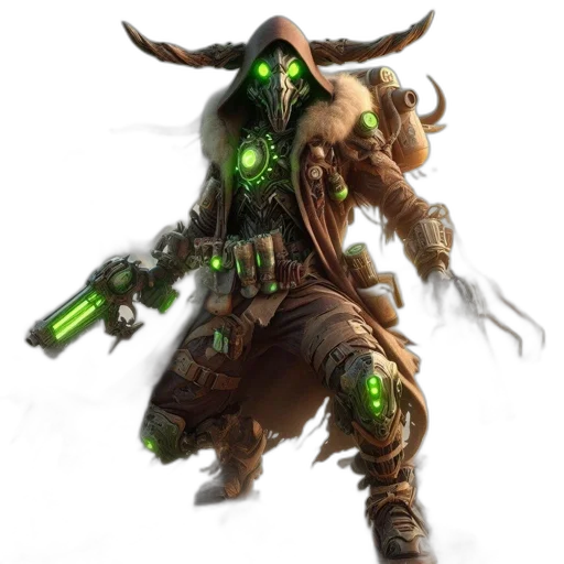 weapon, staff, creature, concept art transparent PNG cut-out