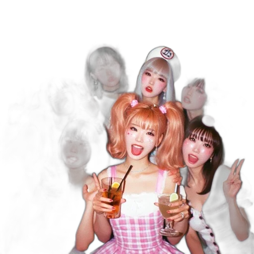 staff, photorealistic, 3d render, vaporwave transparent PNG cut-out