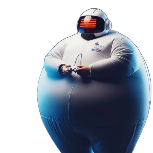robot, concept art, 3d render, outer space transparent PNG cut-out