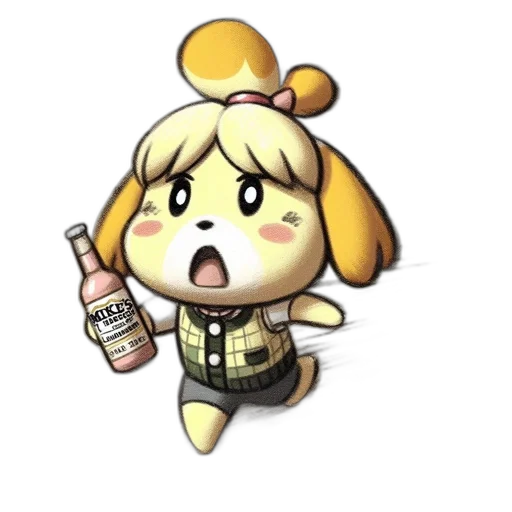 bottle, food, animal, staff transparent PNG cut-out