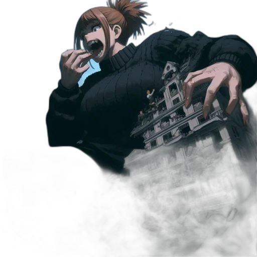 mask, jacket, weapon, creature transparent PNG cut-out