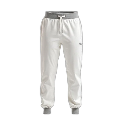 monochrome, pair, white, sweatpants transparent PNG cut-out