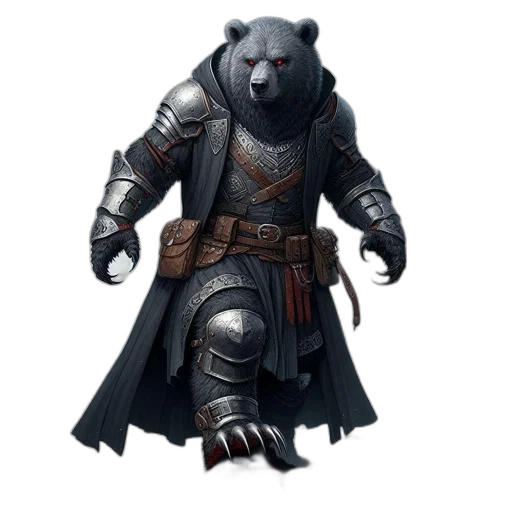 concept art, fantasy art, 3d render, dark transparent PNG cut-out