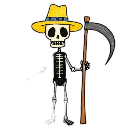 staff, hat, weapon, robot transparent PNG cut-out