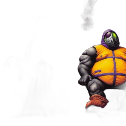 jacket, robot, creature, concept art transparent PNG cut-out