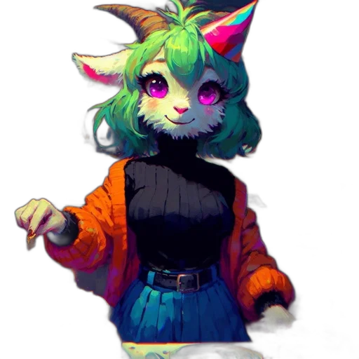 staff, jacket, creature, animal transparent PNG cut-out