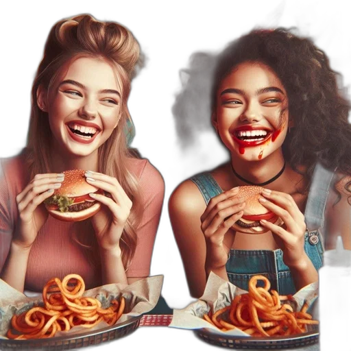 food, photorealistic, concept art, cartoon transparent PNG cut-out
