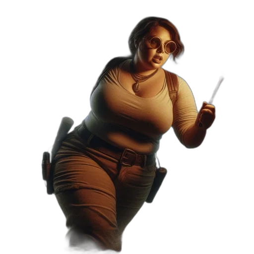 staff, weapon, creature, dress transparent PNG cut-out