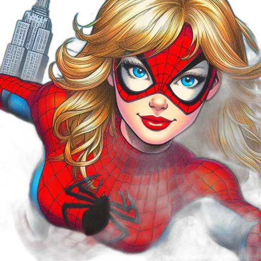 comic book art, concept art, cartoon, photorealistic transparent PNG cut-out