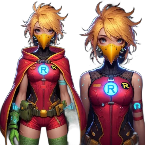 mask, robot, concept art, fantasy art transparent PNG cut-out